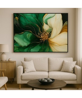 Quadro Decorativo Orquídea Abstrato